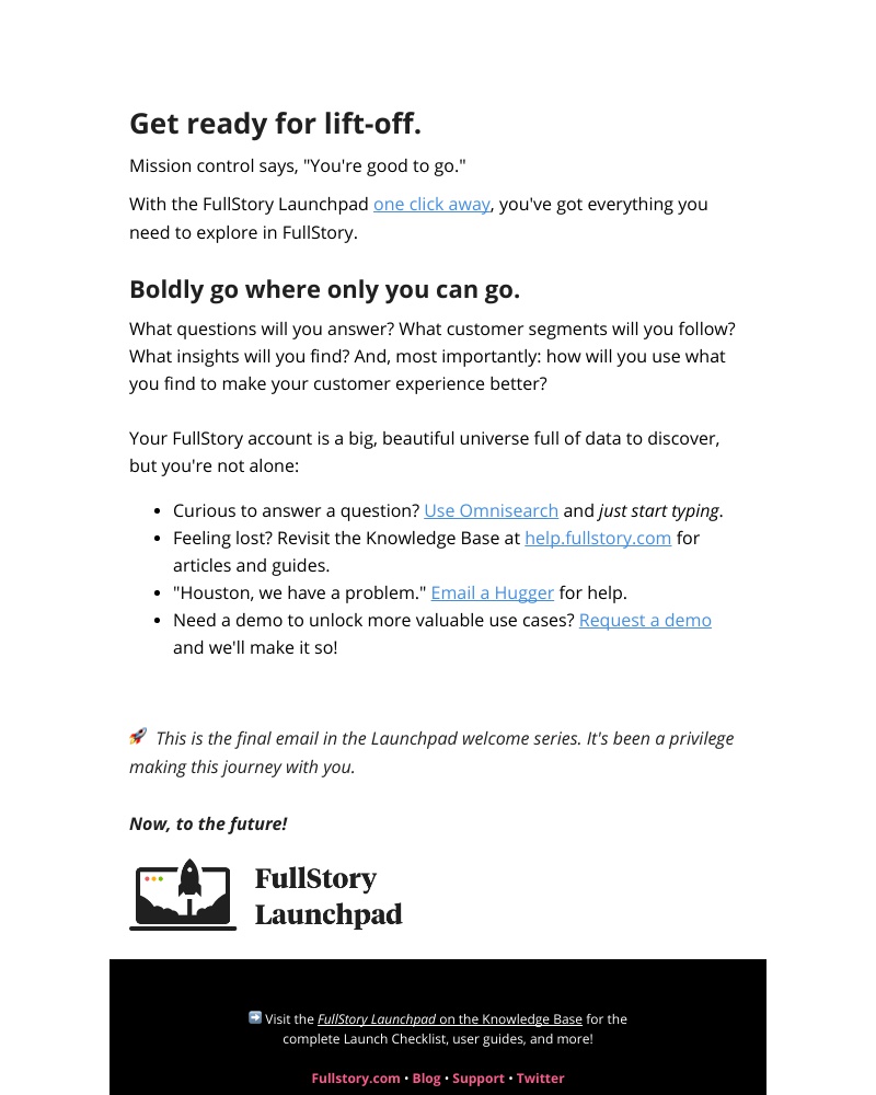 Fullstory - Are you launch-ready?