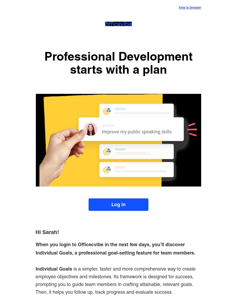  - Are you promoting professional development in your people?