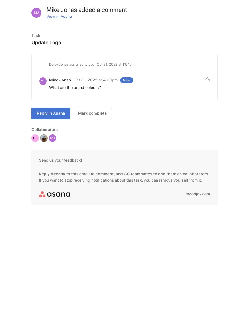 Asana - Assigned to You: Update Logo