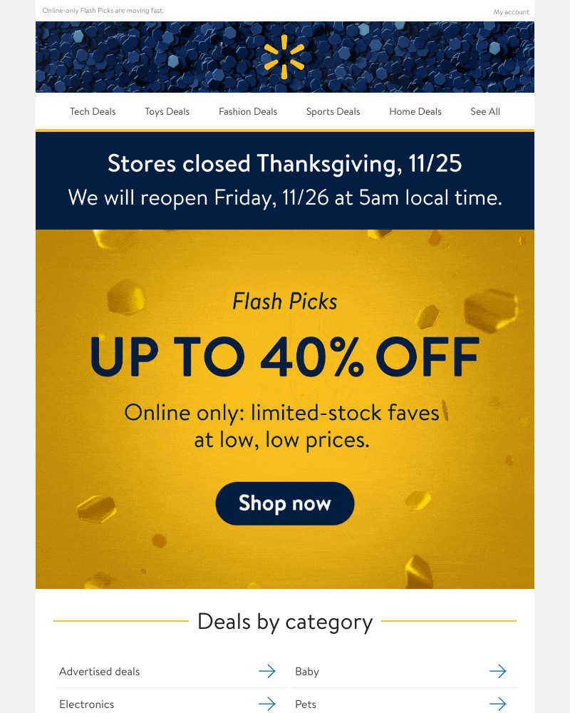 Walmart - ATTN: up to 40% OFF amazing finds! 👉