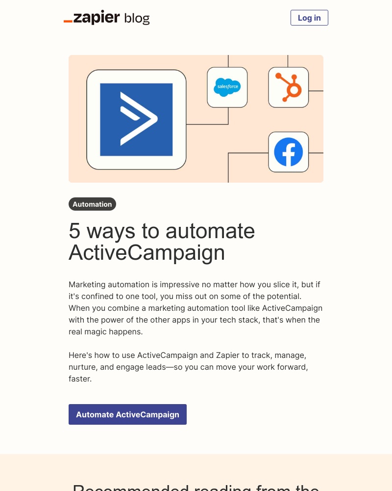 Zapier - Automate ActiveCampaign