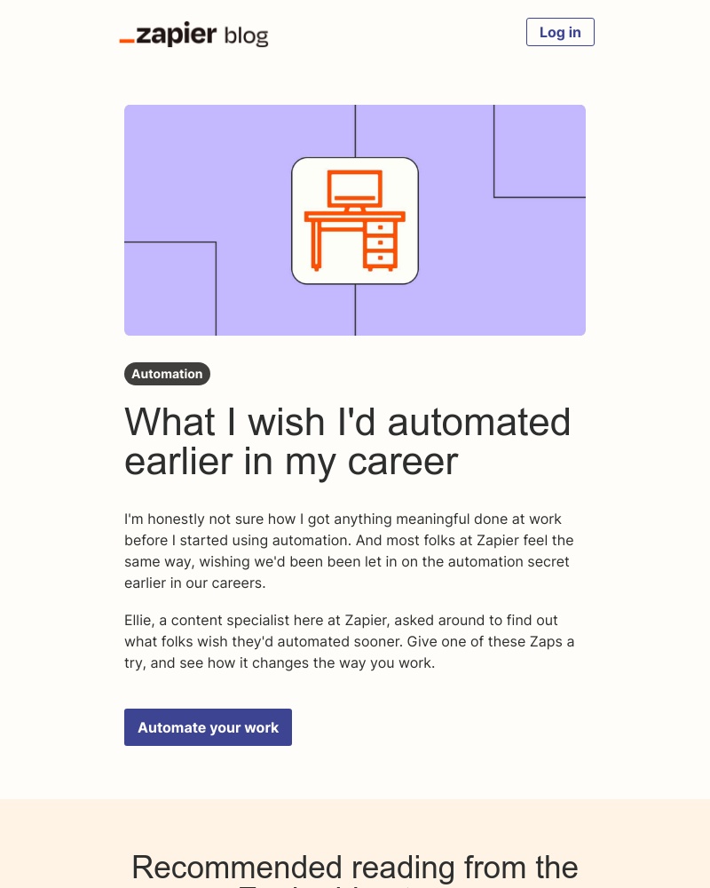 Zapier - Automate earlier