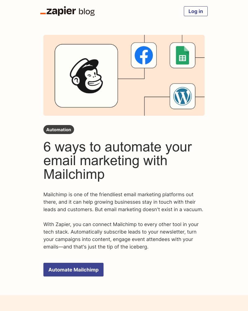 Zapier - Automate Mailchimp