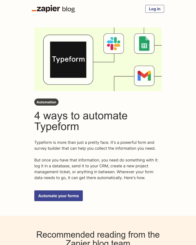 Zapier - Automate Typeform