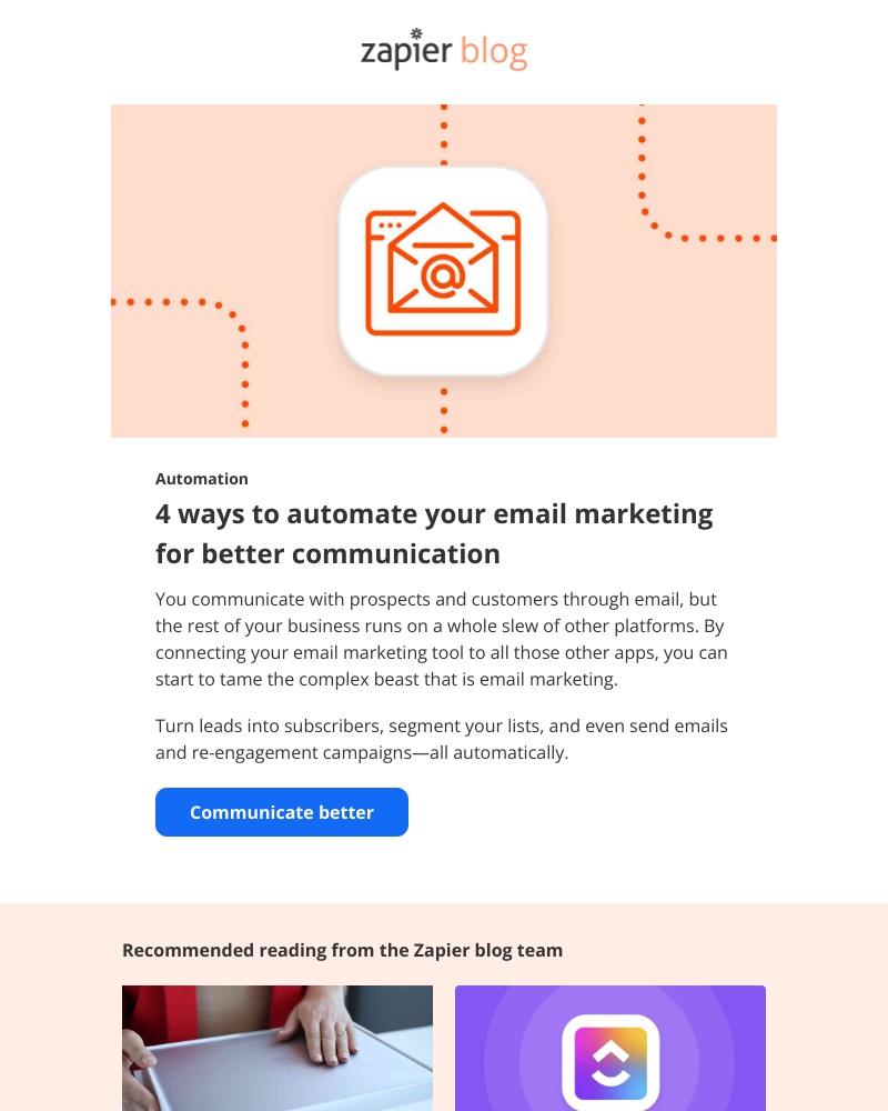 Zapier - Automate your email marketing