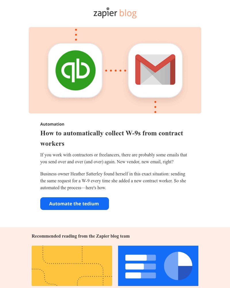 Zapier - Automatically collect W-9s from contract workers