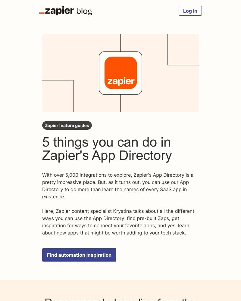 Accepting an invite on Zapier video screenshot