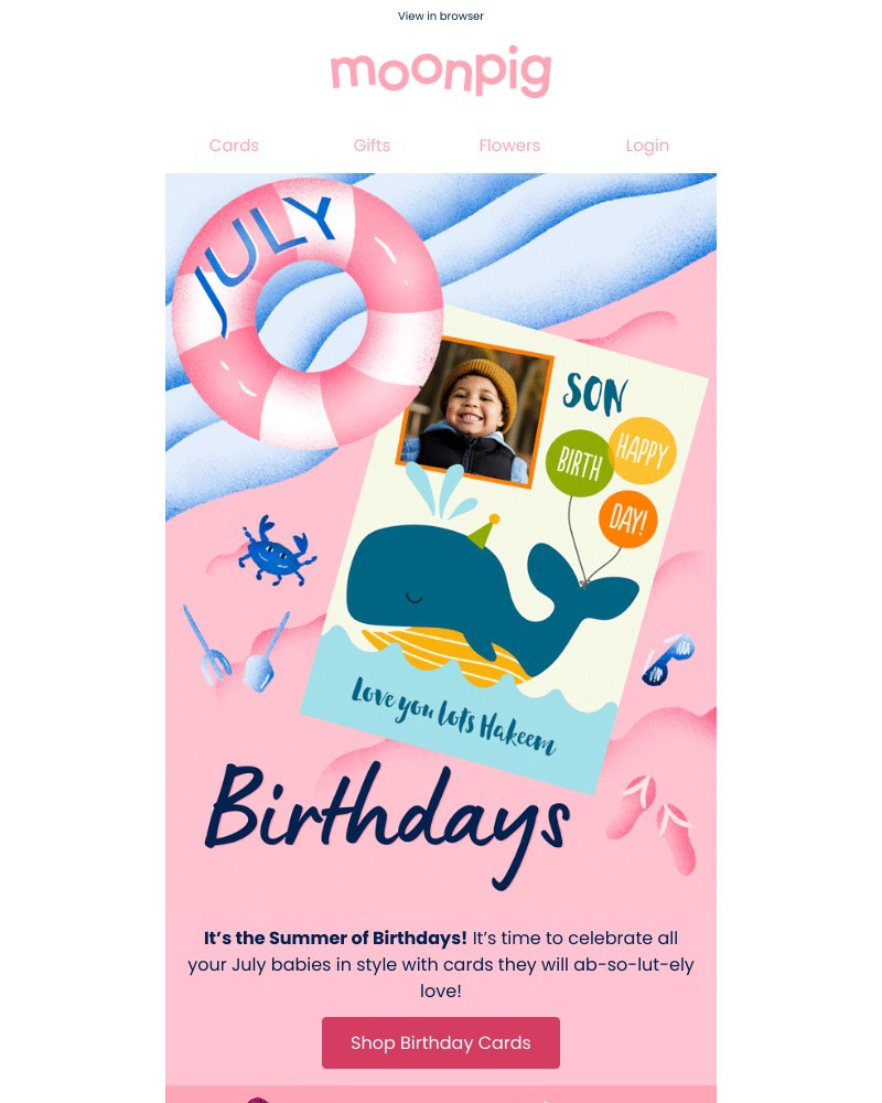 Moonpig - B is for BIRTHDAY ⭐️