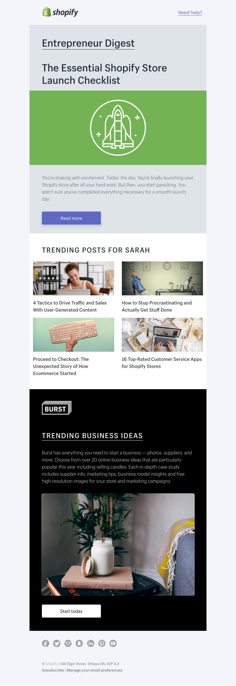 Shopify - The Essential Shopify Launch Checklist