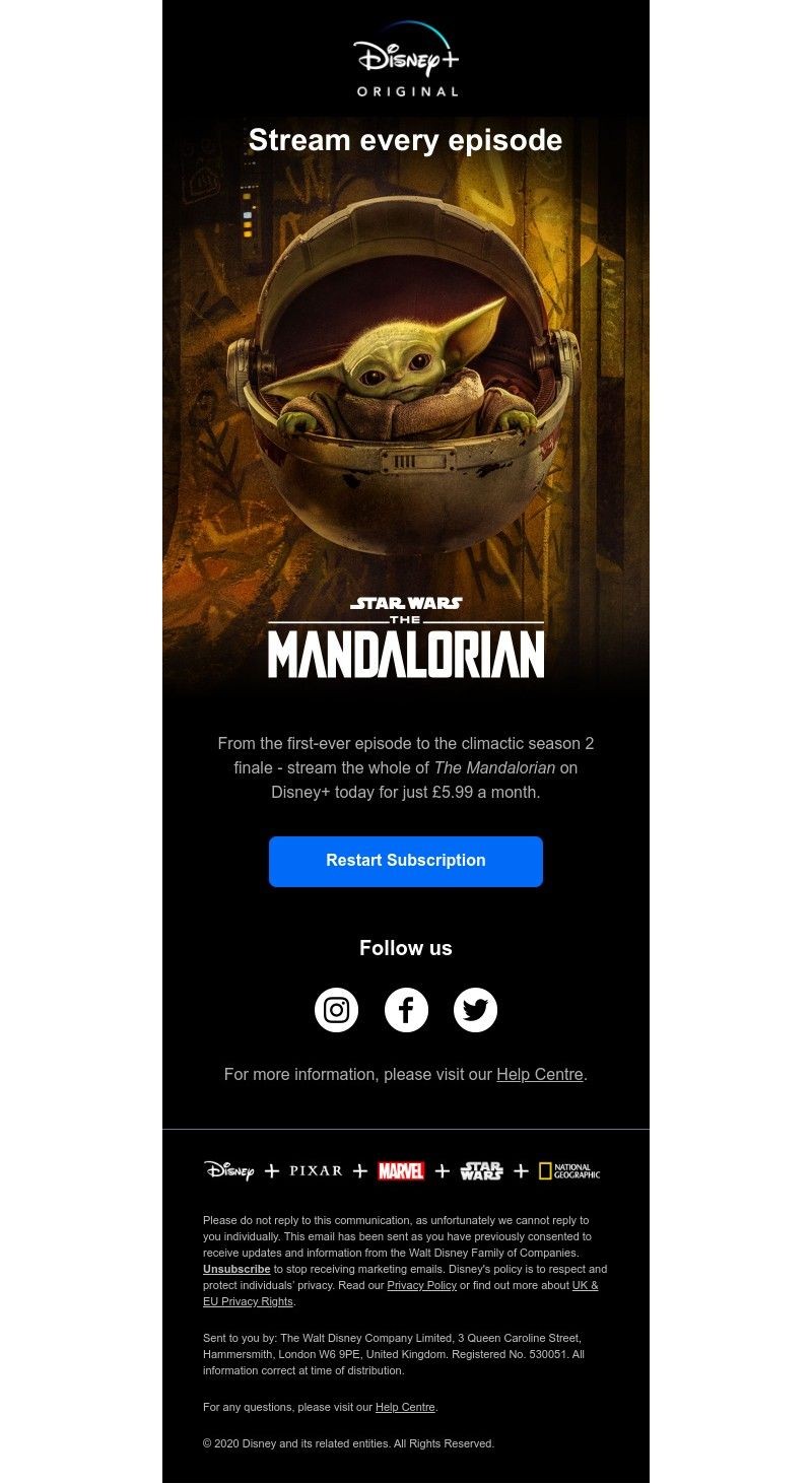 Disney+ - Every episode of The Mandalorian