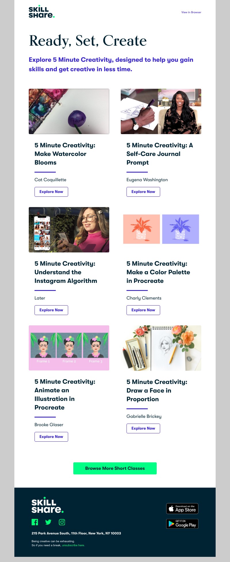 Skillshare - Get creative in less time