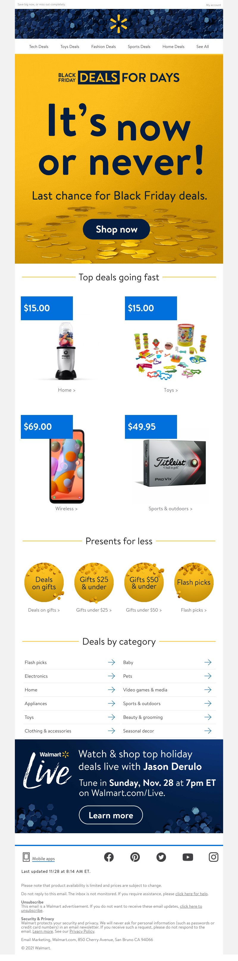 Walmart - 📣 Last call for DEALS 📣