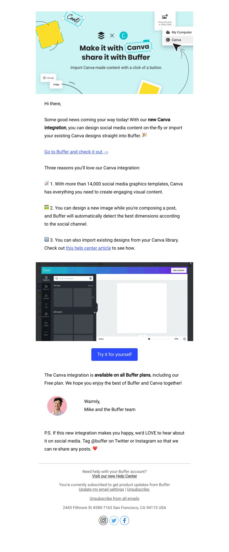 Buffer - New! Share Canva designs instantly with Buffer ⚡ 