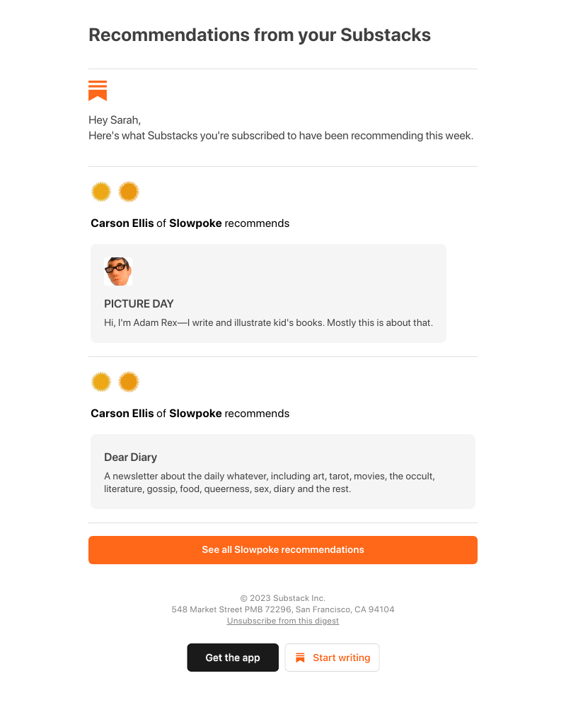 Substack - Recommendations from your Substacks