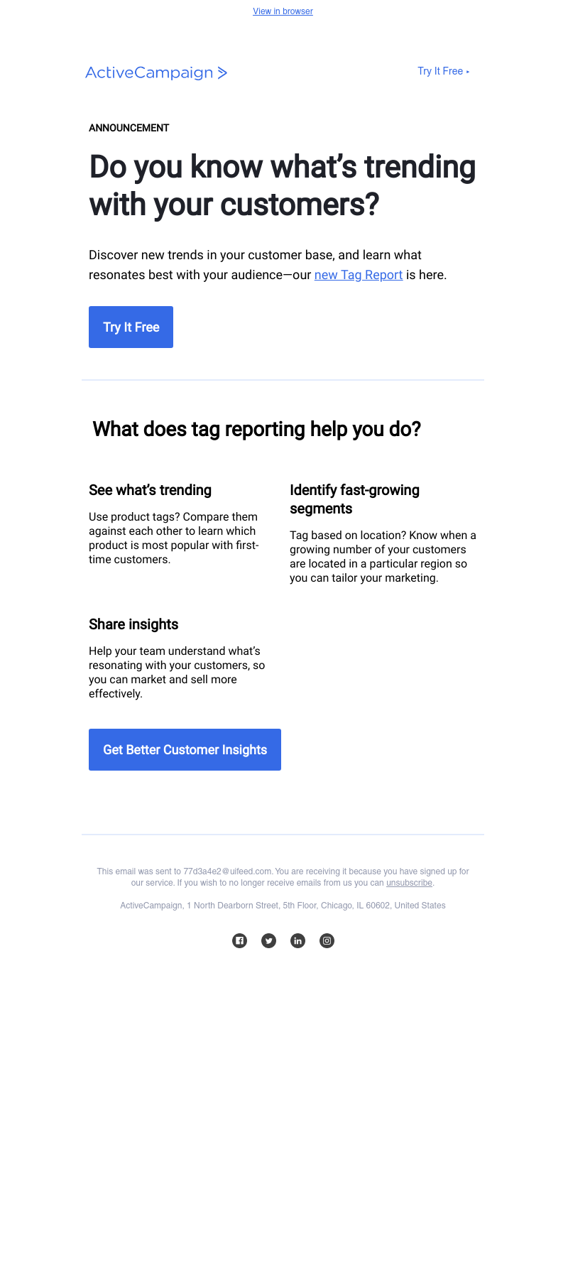  - Keep tabs on customer trends with our new report
