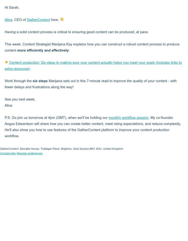 GatherContent - A good content production process = great content
