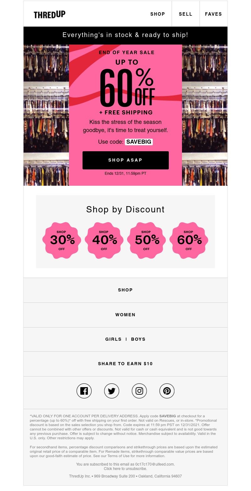 thredUP - ✨END OF YEAR SALE: Up to 60% off millions