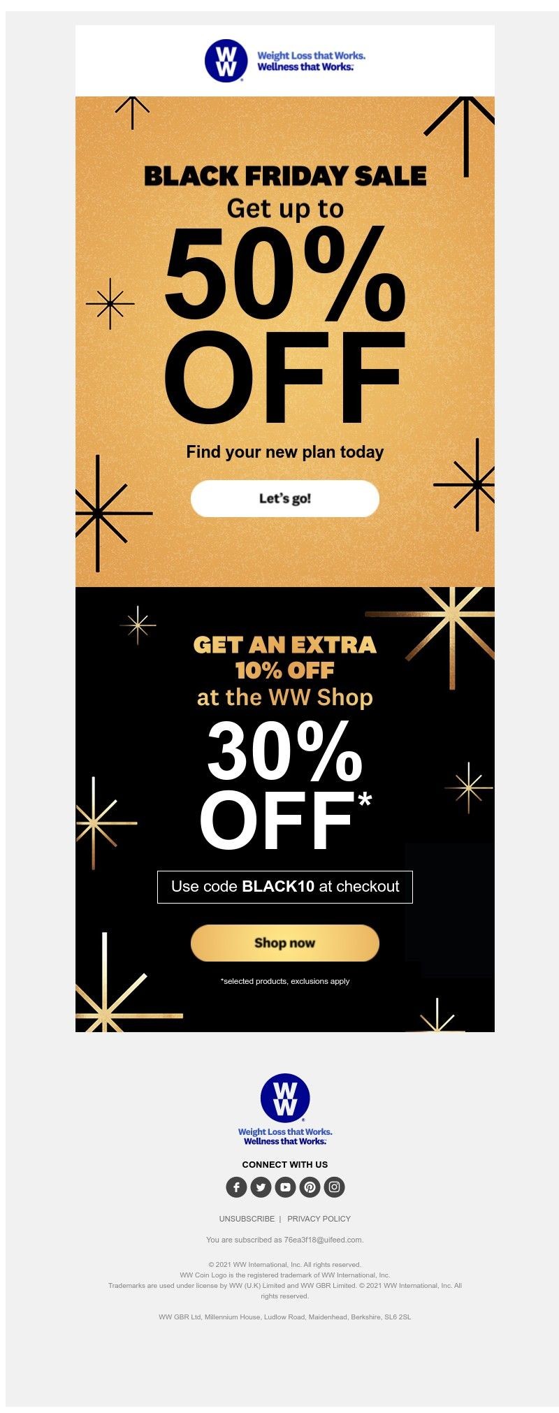 WW (Weight Watchers) - Up to 50% OFF Today!