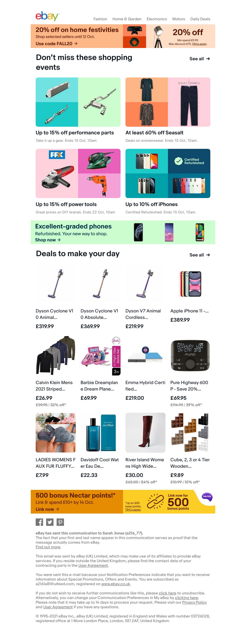 eBay - Get extra value with 20% off! 🤩