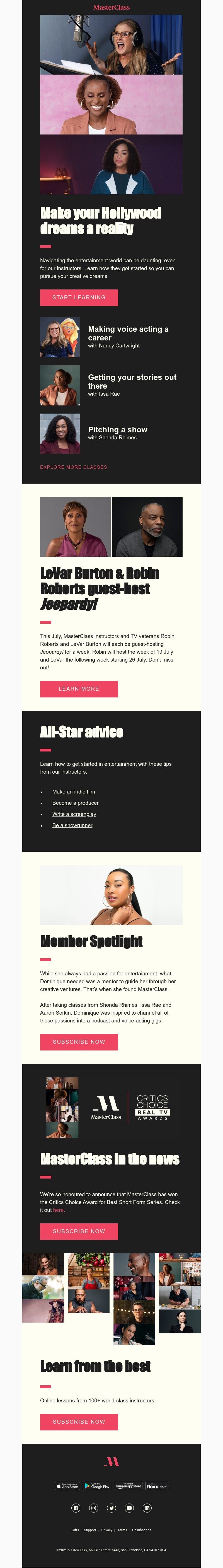  - Do you want to break into entertainment?