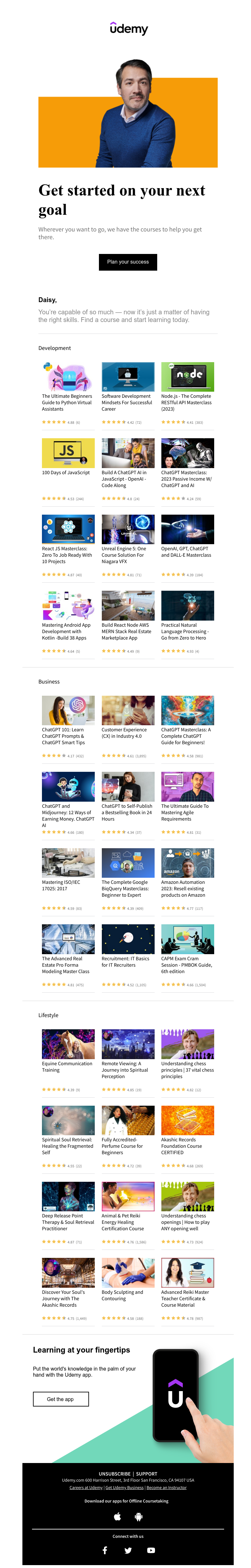 Udemy - Daisy, here’s the gameplan for your next goal