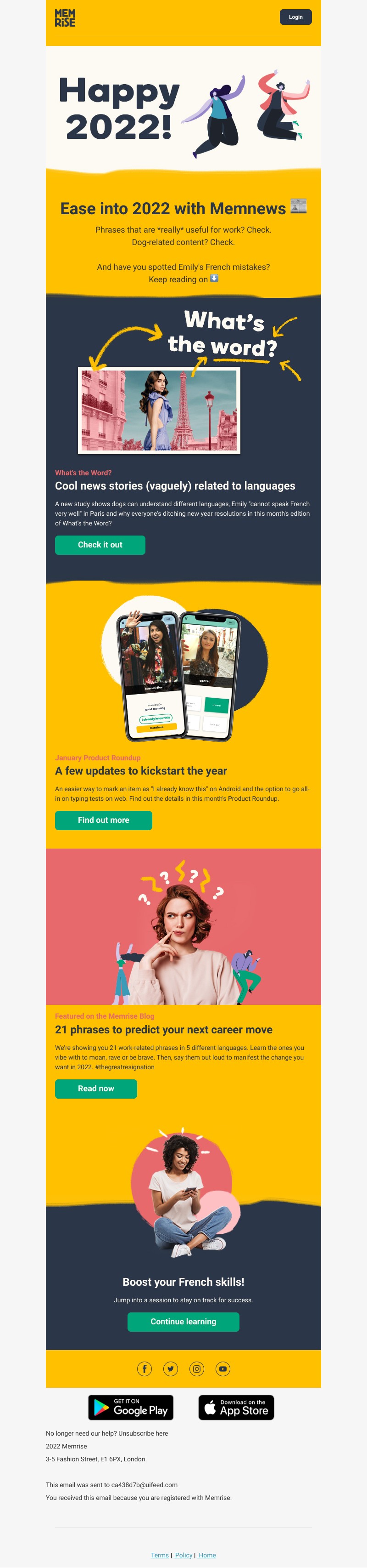 Memrise - Your January Newsletter is here! 📬