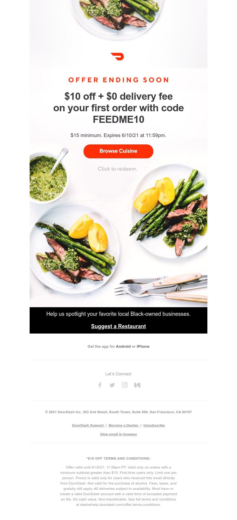  - Your $10 offer is about to expire