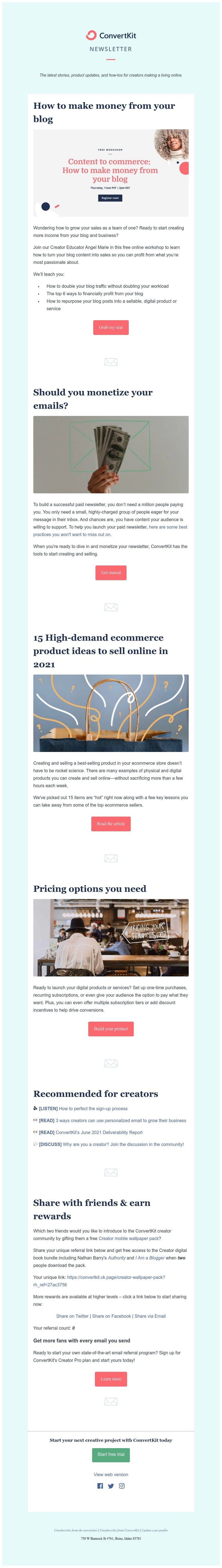 ConvertKit - 15 High-demand product ideas to sell online in 2021