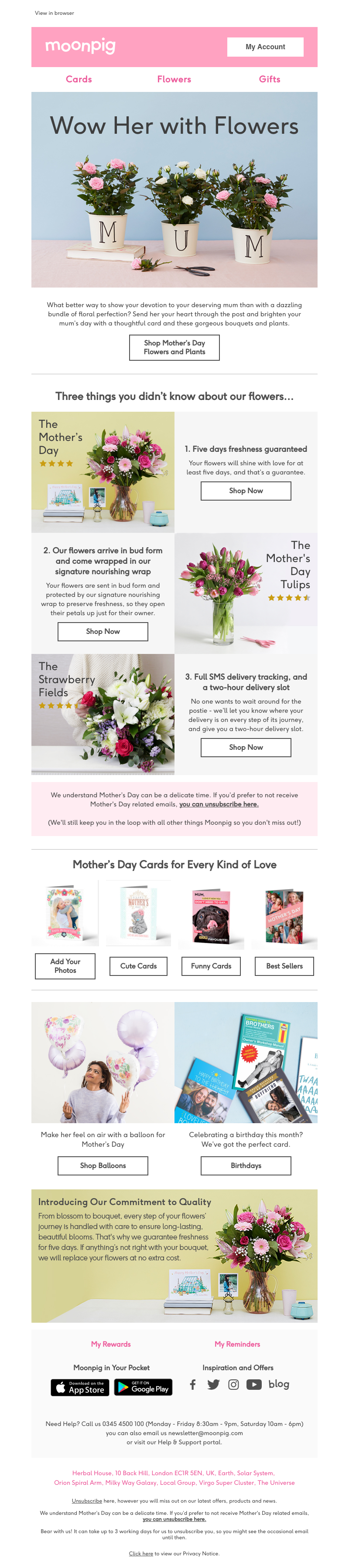 Moonpig - Give Mum a bunch of love! 💐