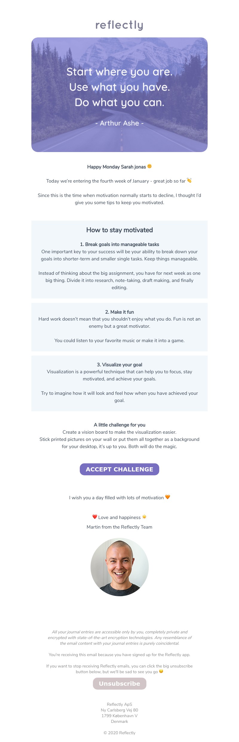 Reflectly - Do you need some motivation? 💪