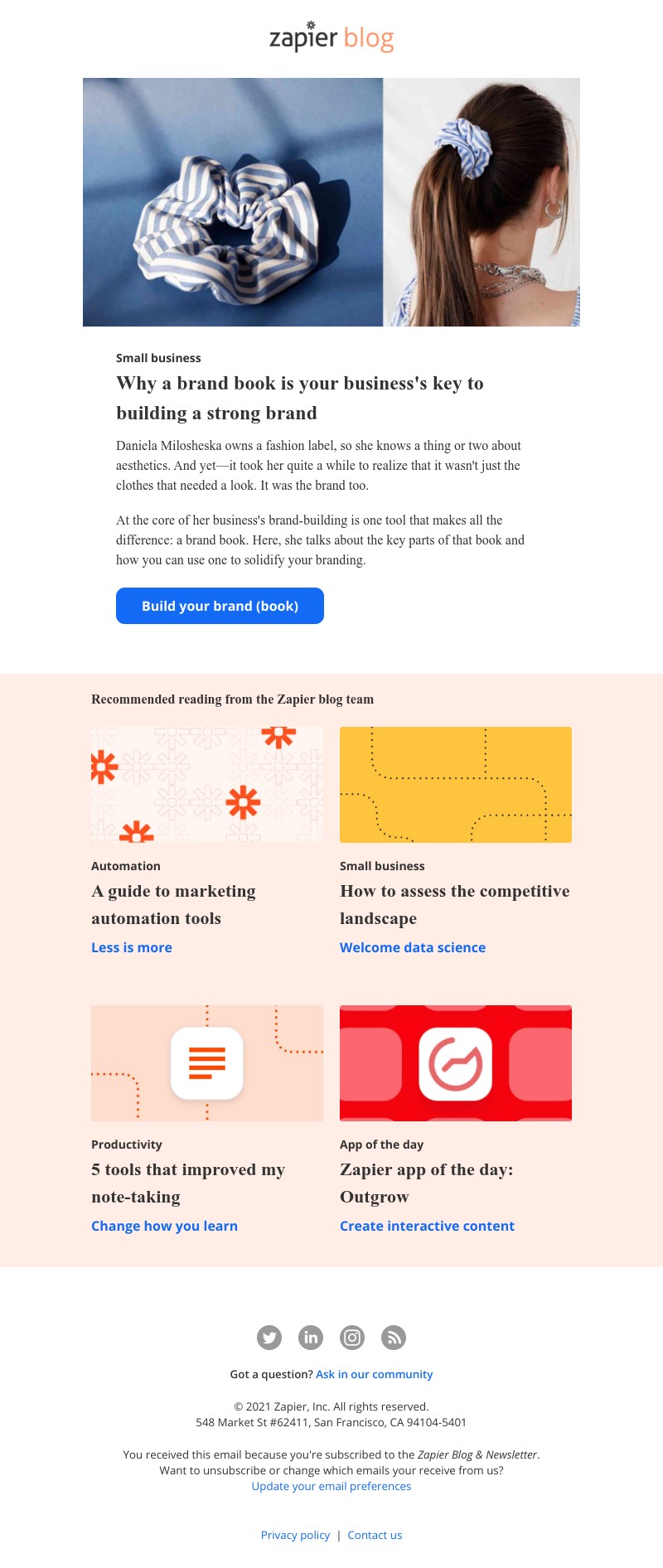 Zapier - Why you need a brand book