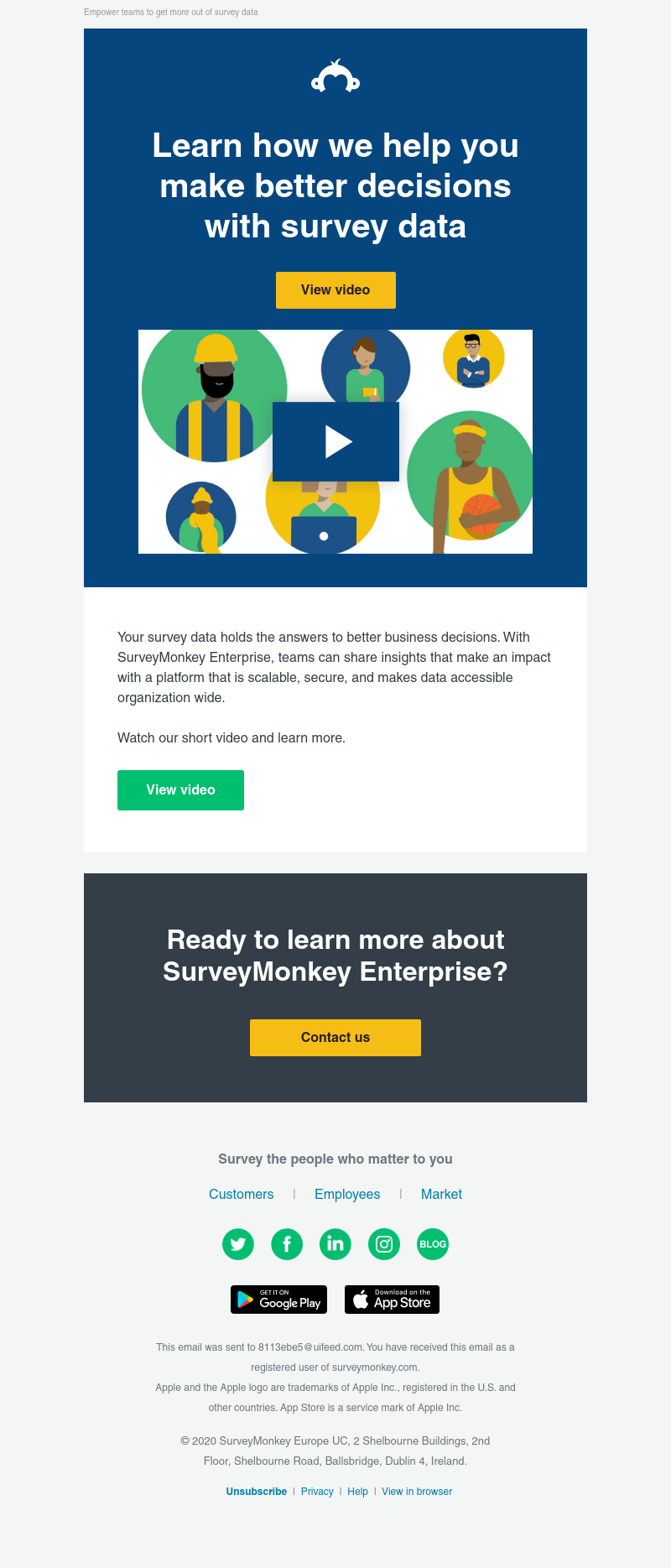 SurveyMonkey - Video: Meet SurveyMonkey Enterprise
