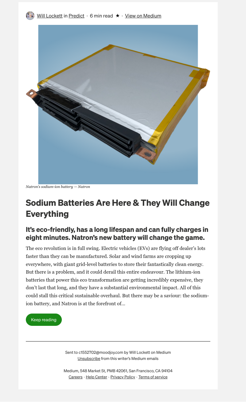 Medium - Sodium Batteries Are Here & They Will Change Everything