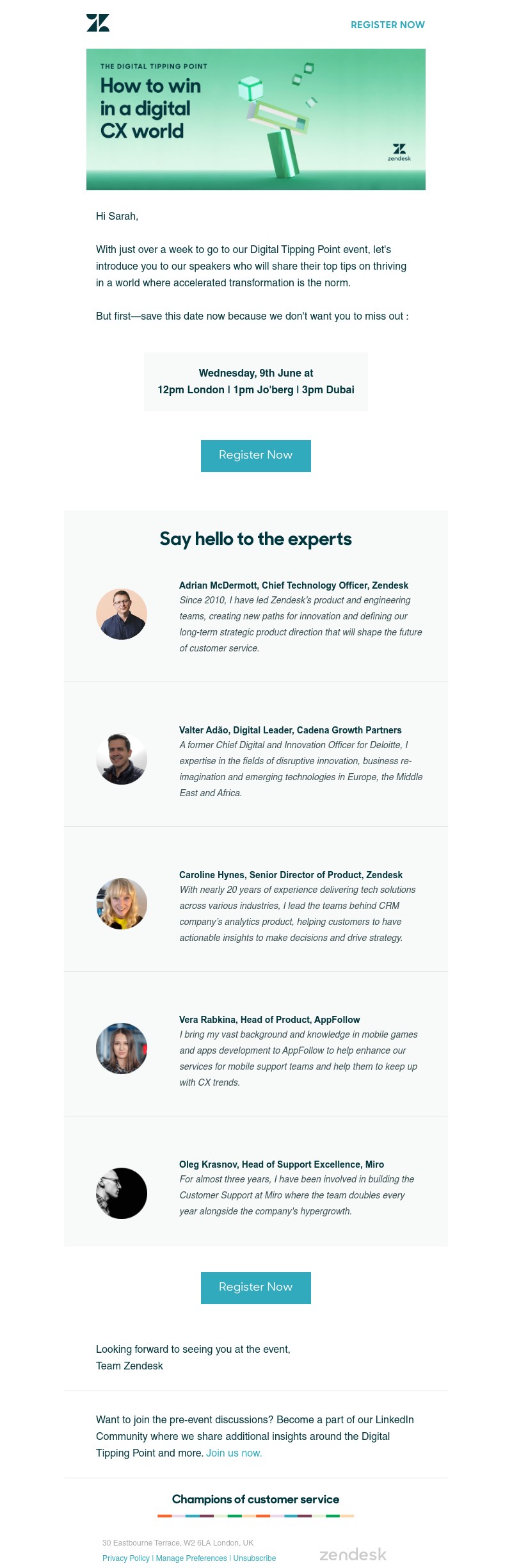 Zendesk - Hear from Zendesk, Miro, AppFollow and a former Chief Digital and Innovation Officer for Deloitte
