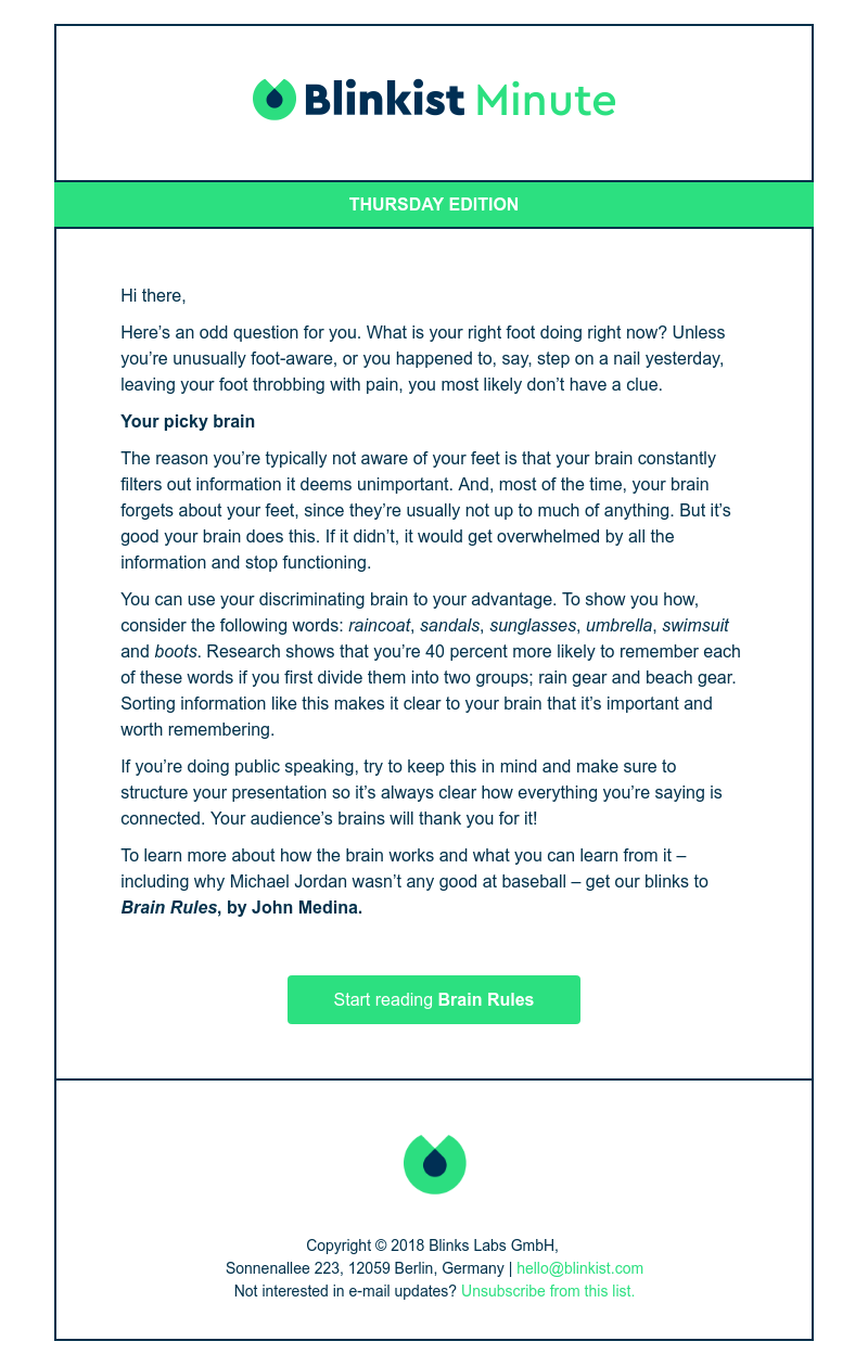  - Blinkist Minute: Take advantage of your picky brain