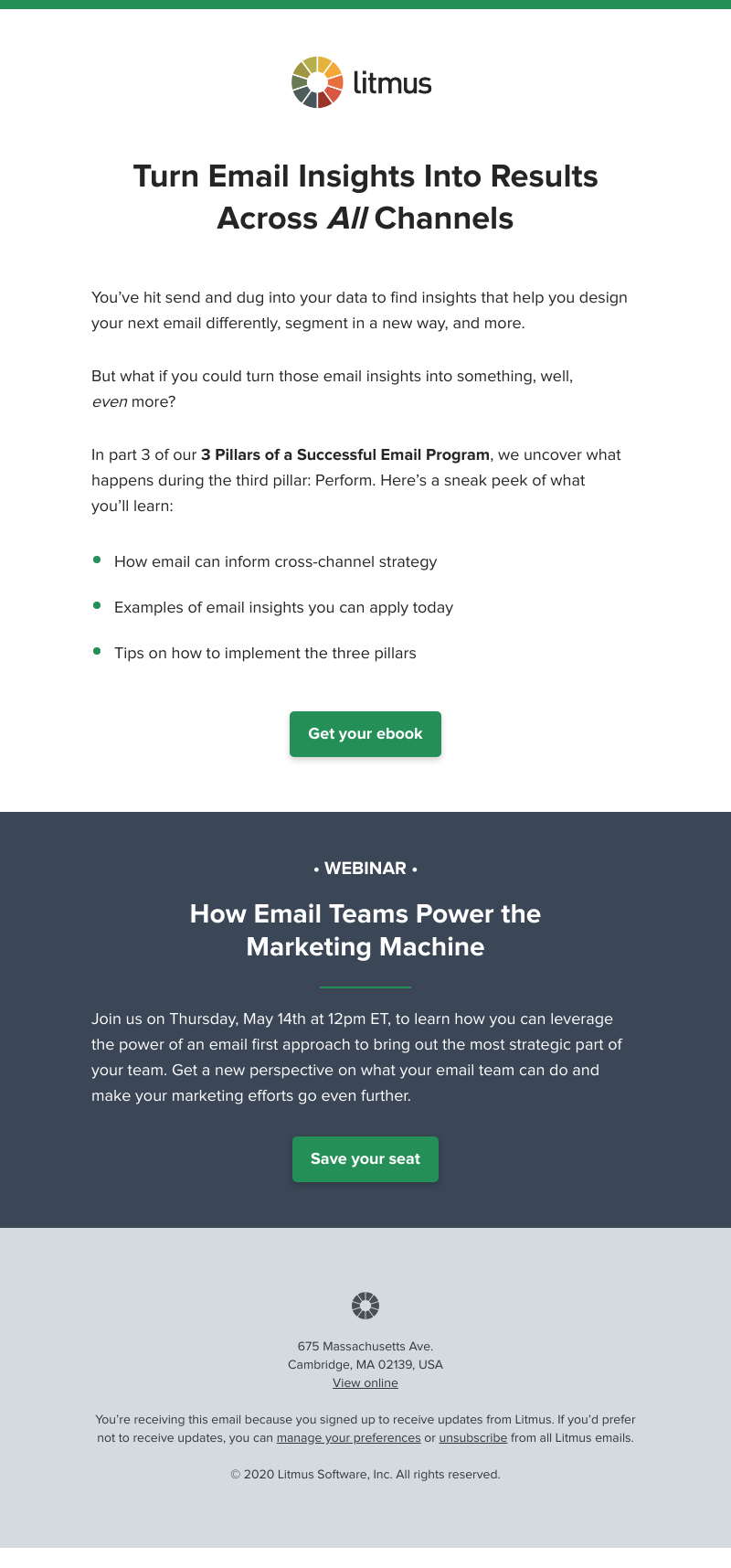 Litmus - Ebook: Are your email insights fueling your entire marketing mix?