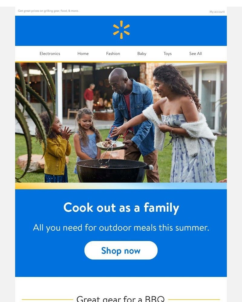 Walmart - BBQ fun for the family 🍔🌭