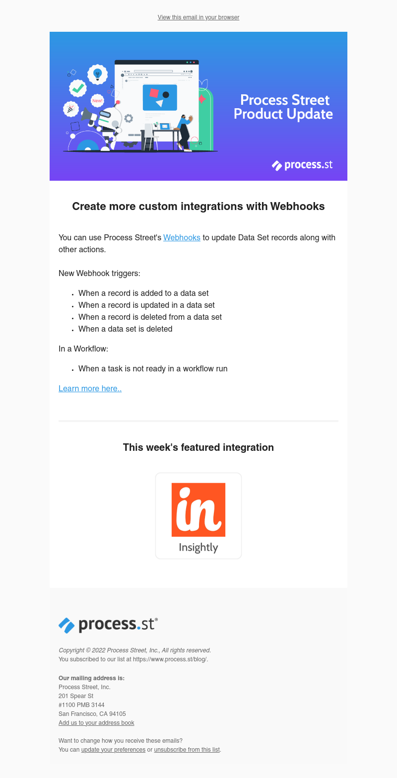 Process Street - 🪝New Webhooks!
