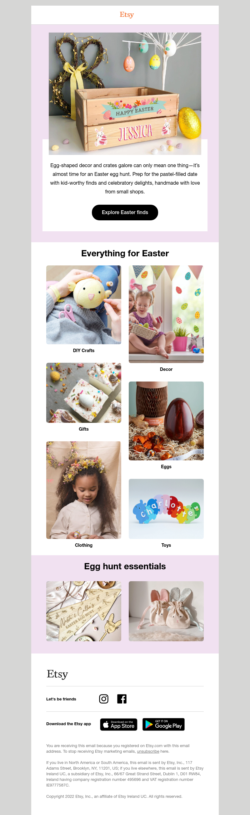 Etsy - Easter crates, decor and more 🐣
