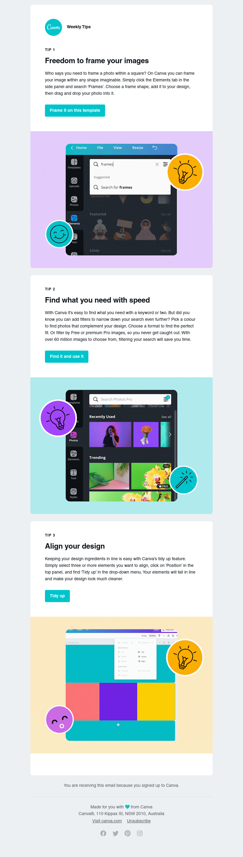 Canva - Design tips that get right to the point