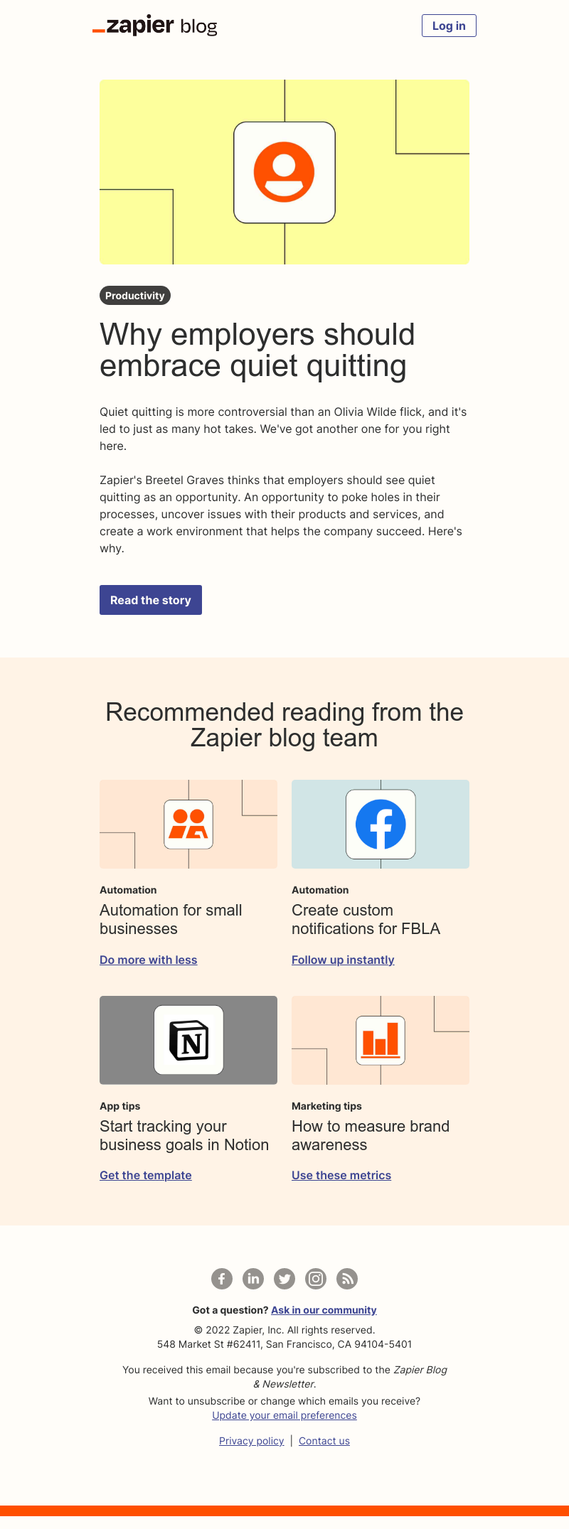 Zapier - Why employers should embrace quiet quitting