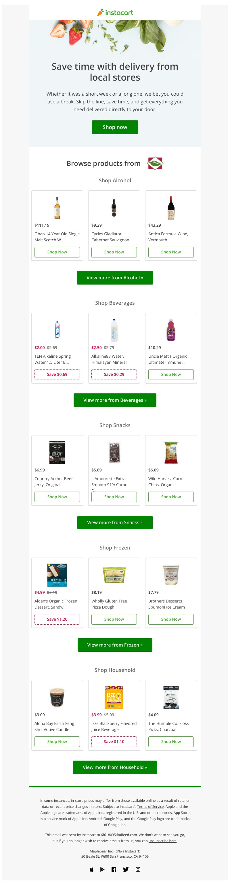 Instacart - Get deliveries from New Leaf Community Markets by Instacart!