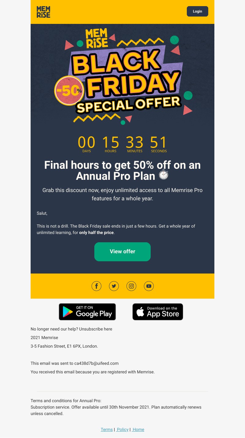 Memrise - Last day to grab 5️⃣0️⃣% off!