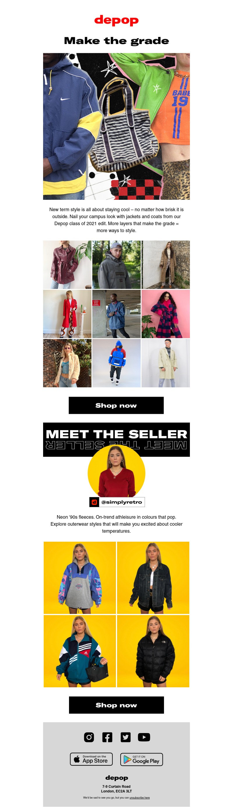 Depop - Outerwear that makes the grade