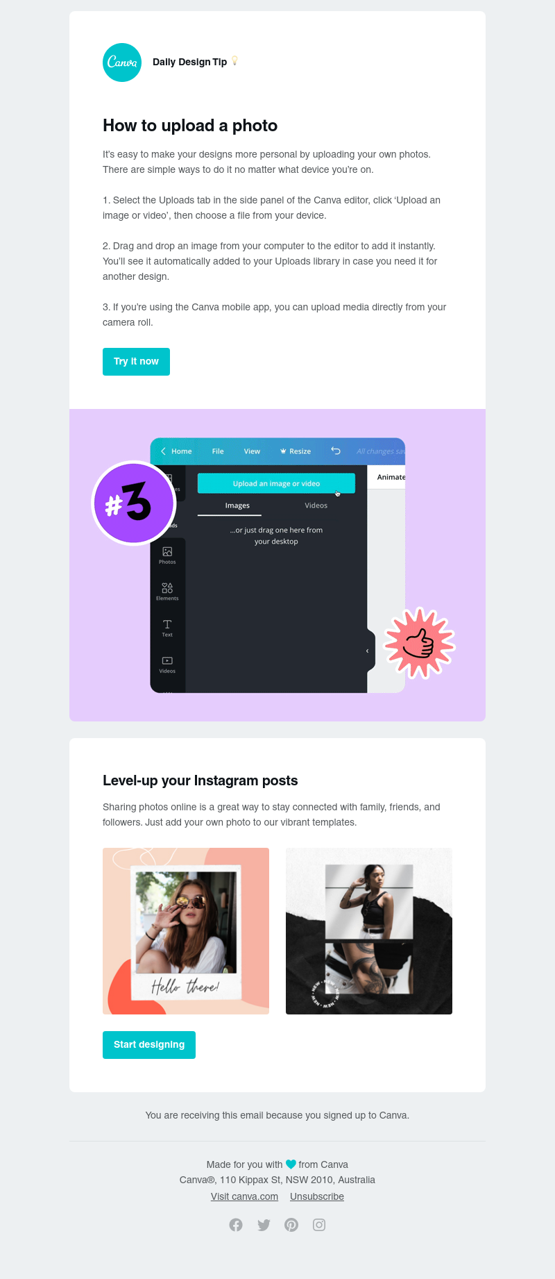Canva - How to upload a photo to your Canva design