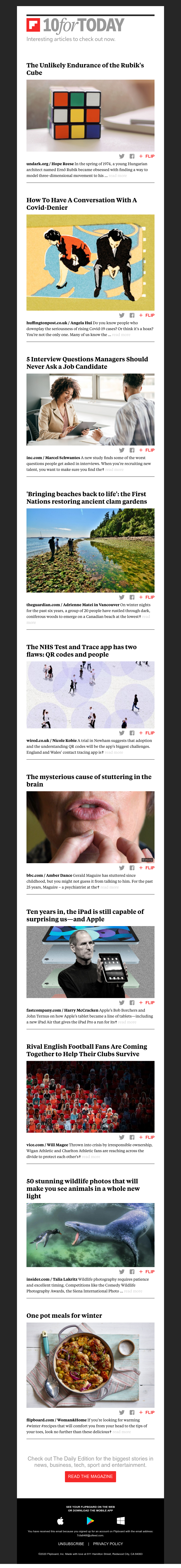 Flipboard - The unlikely endurance of the Rubik’s Cube