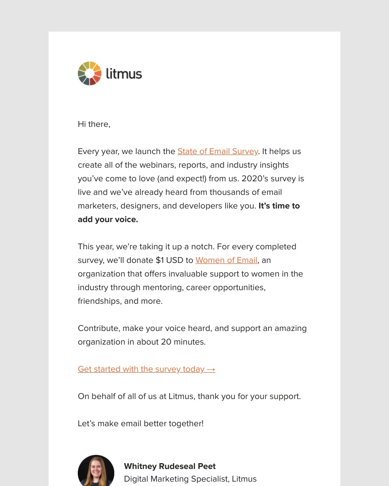 Litmus - Be a part of the State of Email