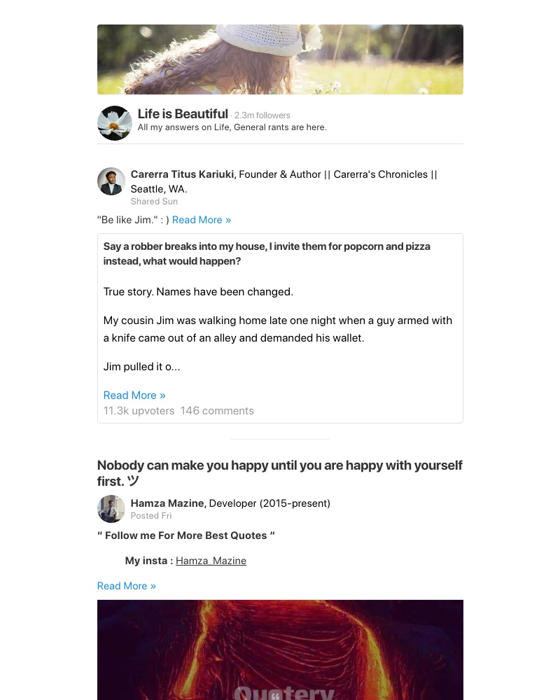 Onboarding on Quora video screenshot