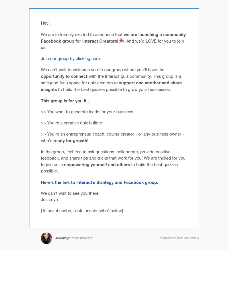 Interact - Be one of the first members!
