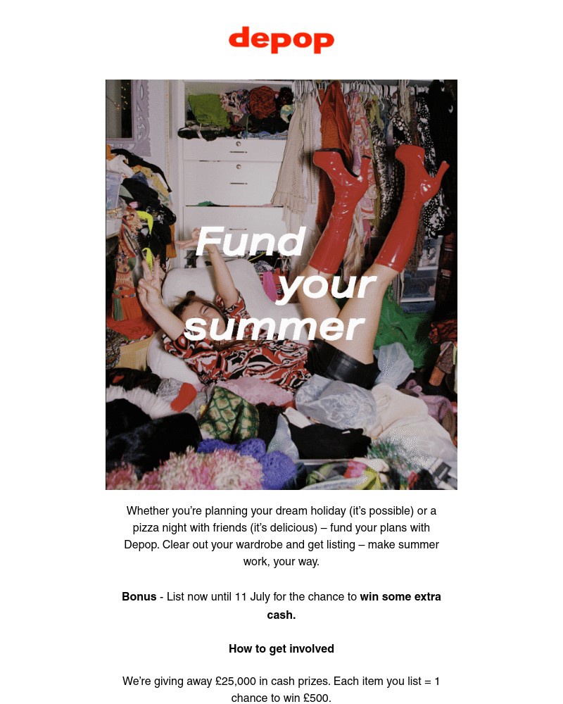 Depop - Be your own boss this summer